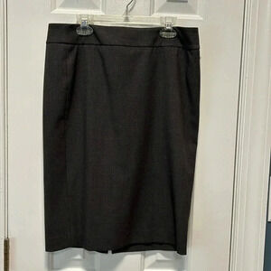 Dark Grey Pencil Skirt Size 6 Career Calvin Klein